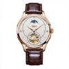 Luxury Brand NESUN Hollow Tourbillon Men Moon Phase Watch Business Automatic Mechanical Men's Wristwatches Waterproof Clock Male
