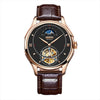 Luxury Brand NESUN Hollow Tourbillon Men Moon Phase Watch Business Automatic Mechanical Men's Wristwatches Waterproof Clock Male