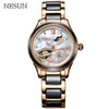 NESUN Switzerland Women Mechanical Watches Luxury Top Brand Clock Automatic Self-Wind Waterproof Moon Phase Wrist Watch Ladies