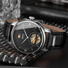 Automatic Watch men luxury brand 2018 Moon Phase Water Resistant Tourbillon Leather Band Watch Jam Tangan Pria Orologio