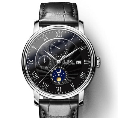 Switzerland LOBINNI Men Watches Luxury Brand wrist watch Seagull Watch Men Auto Mechanical Sapphire relogio masculino L1023-2