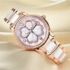 Ladies Watch Crystal Wrist Watch Women Luxury Lady Watch for Woman Rose Gold Stone Horloge Dames