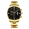 CUENA Men Wrist Watch Fashion Military Stainless Steel Analog Date Sport Quartz Watch Man Reloj Hombre 2019 men wristwatch clock
