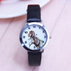2018 famous children boys cute cool cartoon dinosaur quartz gift watches kids sports luminous hands leather clock montre enfant