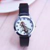 2018 famous children boys cute cool cartoon dinosaur quartz gift watches kids sports luminous hands leather clock montre enfant