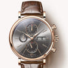 Switzerland LOBINNI Men Watches Luxury Brand Perpetual Calender Auto Mechanical Men's Clock Sapphire Leather relogio L13019-6