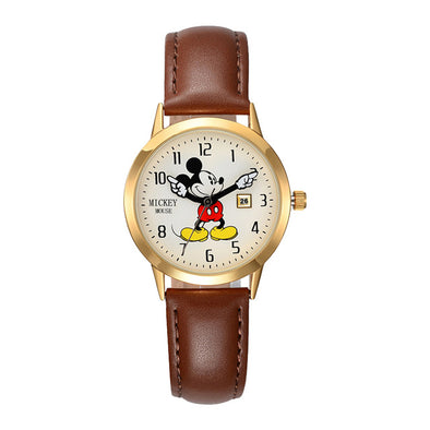Disney Kids Watch Children Watches Genuine Brand Luxury Clock Watch Mickey Casual Fashion Cute Quartz Wristwatches Leather