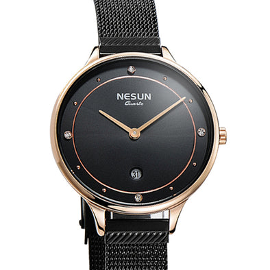 Switzerland Top Luxury Brand Nesun Women's Watches Japan Import Quartz Watch Women Relogio Feminino Diamond Wristwatches N8805-2