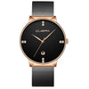 Luxury Ultra Thin Clock Male Steel Strap Casual Quartz Watch Men's Wrist Watch Zegarek Meski Clock Gift for Men