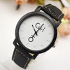 Good Boy Harajuku Korean Fashion lovers quzrtz watch Street Boys And Girls, My Love Belt Black And White Couple Wristwatch