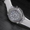 LED Light Flash Luminous Watches Women Men Boys Girls Silicone Wrist Watch Fashion Rhinestone Clock Kids Children Relogio Saati