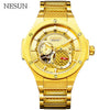 NESUN Men Fashion Business Automatic Mechanical Wristwatches Full Steel Sapphire Waterproof Sport Watches Male Relogio Masculino