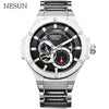 NESUN Men Fashion Business Automatic Mechanical Wristwatches Full Steel Sapphire Waterproof Sport Watches Male Relogio Masculino