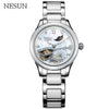 NESUN Women Hollow Automatic Mechanical Watches Luxury Brand Clock Waterproof Fashion Moon Phase Wrist Watch Ladies Reloj Mujer