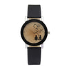 2019 hot sale back belt belt couple table Casual romantic style mini smoke yellow mirror alloy case set rhinestone quartz watch