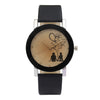 2019 hot sale back belt belt couple table Casual romantic style mini smoke yellow mirror alloy case set rhinestone quartz watch
