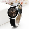 2019 hot sale back belt belt couple table Casual romantic style mini smoke yellow mirror alloy case set rhinestone quartz watch