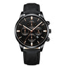 CUENA Fashion Luxury Brand Men Watch Military Leather Strap Buckle Business Mens Clock Quartz Wrist Watches relogio masculino