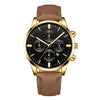 CUENA Fashion Luxury Brand Men Watch Military Leather Strap Buckle Business Mens Clock Quartz Wrist Watches relogio masculino