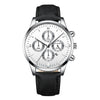 CUENA Fashion Luxury Brand Men Watch Military Leather Strap Buckle Business Mens Clock Quartz Wrist Watches relogio masculino