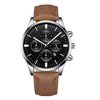 CUENA Fashion Luxury Brand Men Watch Military Leather Strap Buckle Business Mens Clock Quartz Wrist Watches relogio masculino